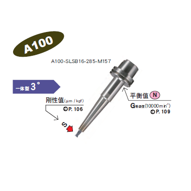 A100一體式熱裝刀柄