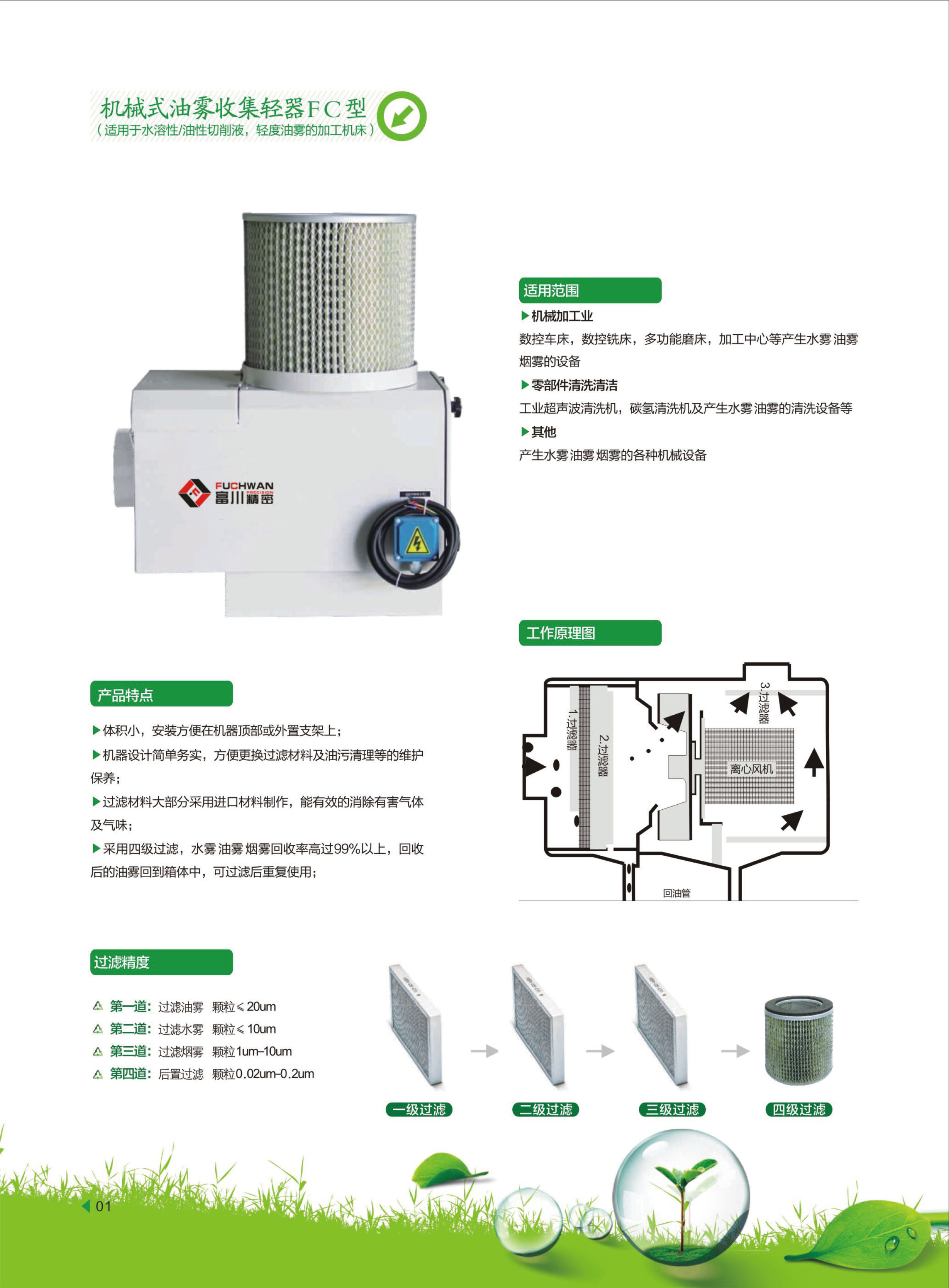 機(jī)械式油霧收集器FC型